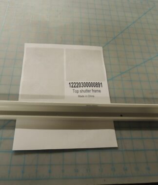 Top shutter frame
