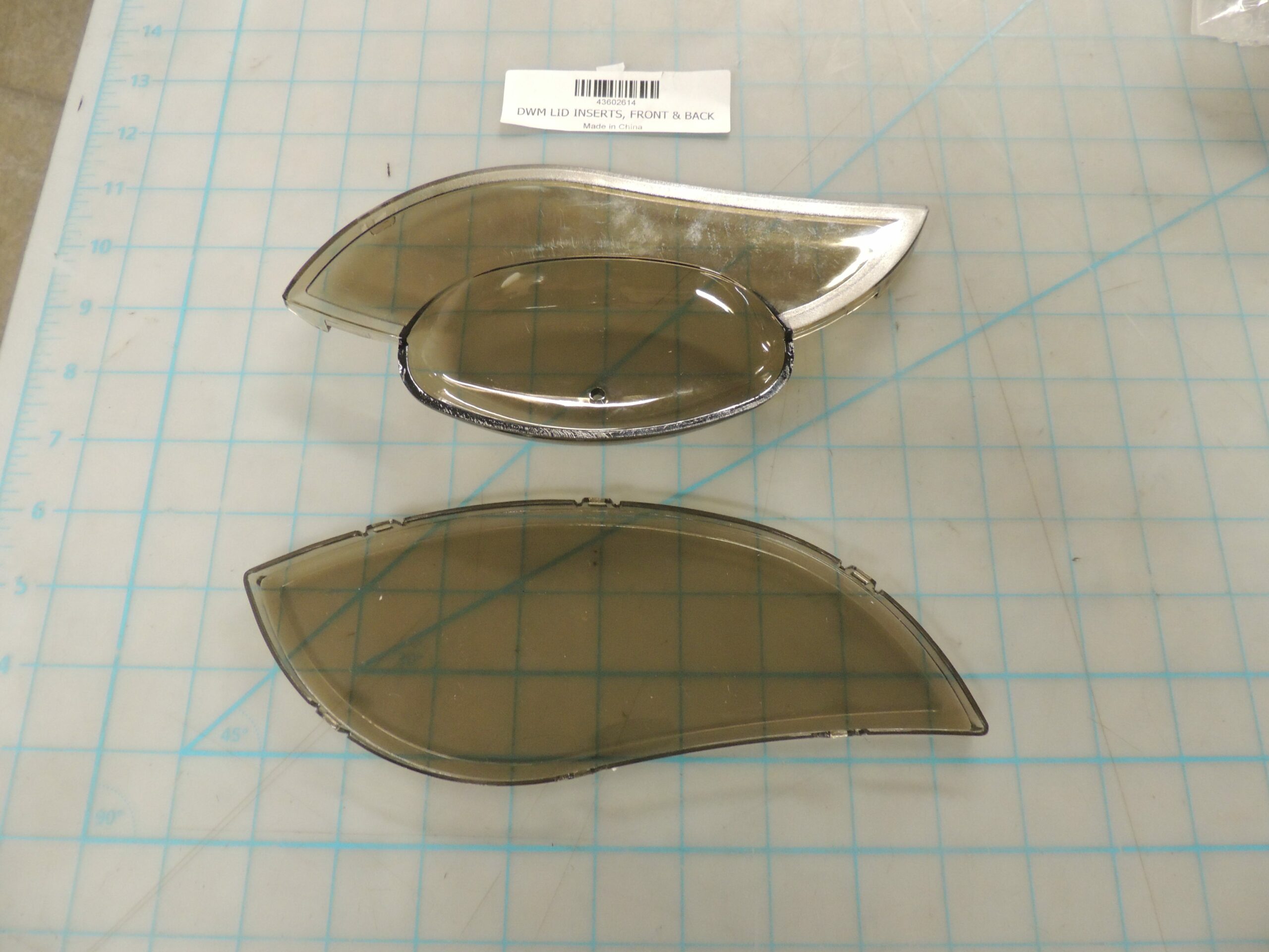 43602614 DWM LID INSERTS, FRONT & BACK