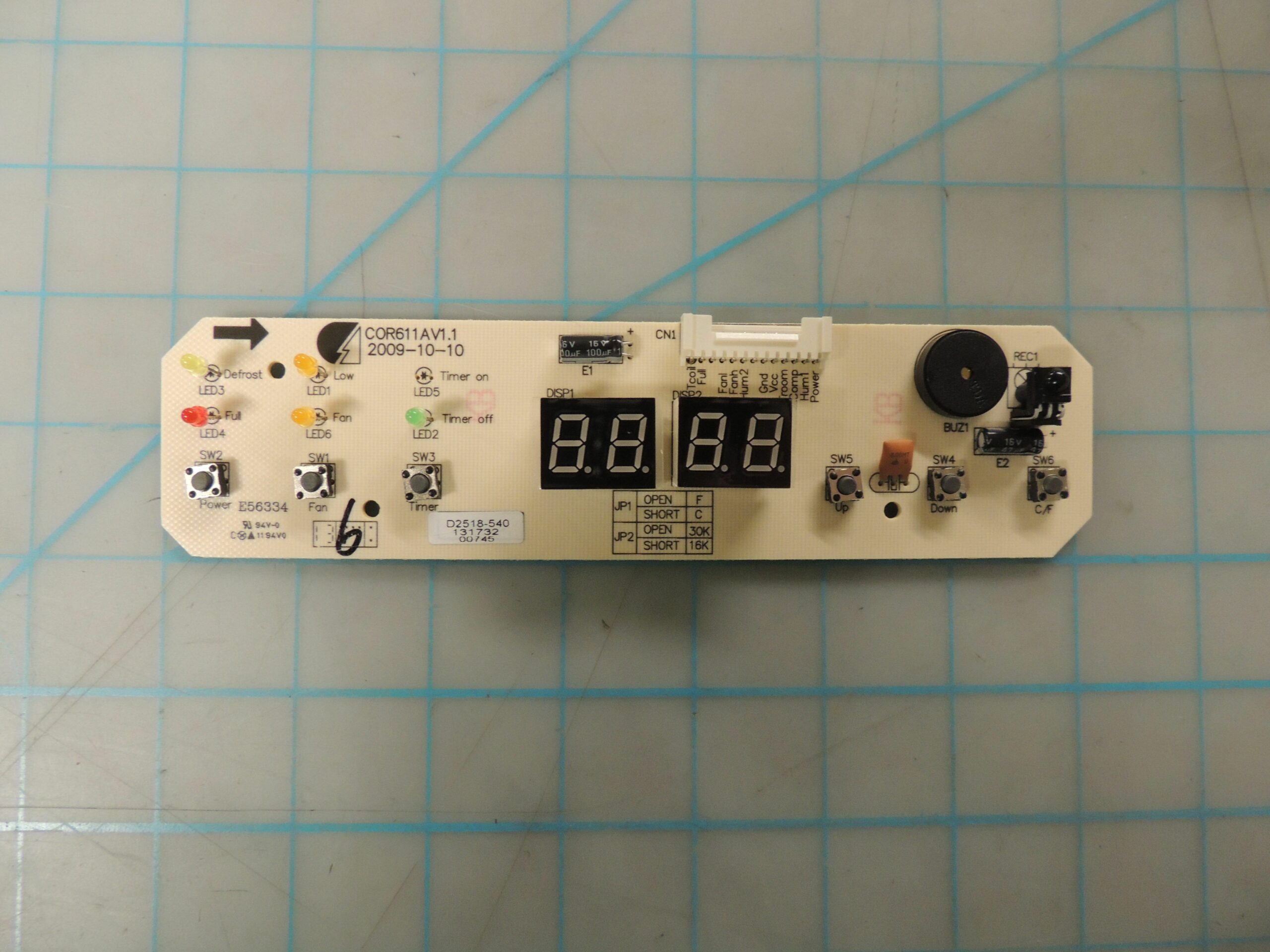 D2518-540 DDR GDR PC BOARD