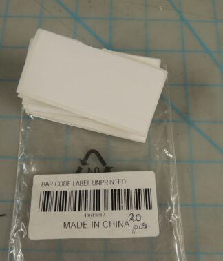 BAR CODE LABEL UNPRINTED