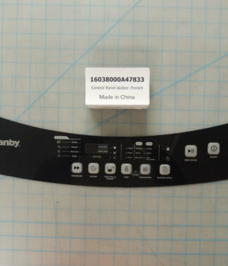 Control Panel sticker- French