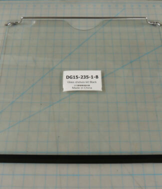 Glass shelves kit Black