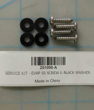 SERVICE KIT - EVAP SS SCREW & BLACK WASHER